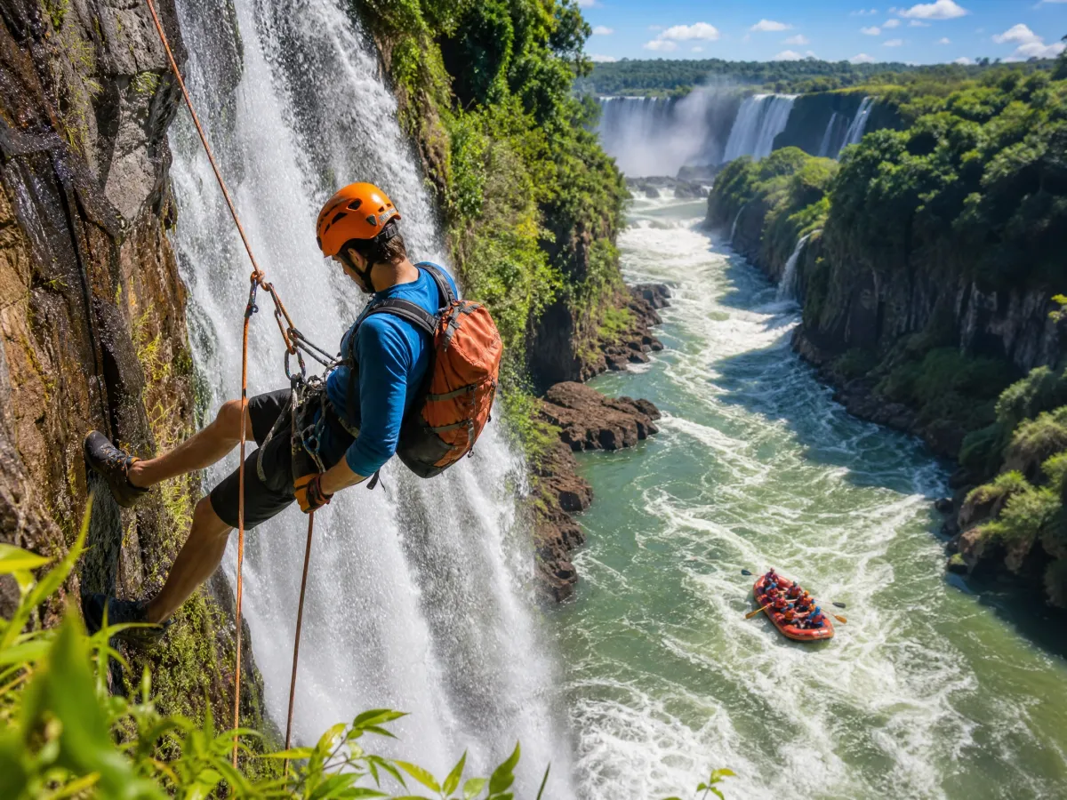 Cânion Iguaçu: arvorismo, rapel, rafting e escalada (preços e reservas)