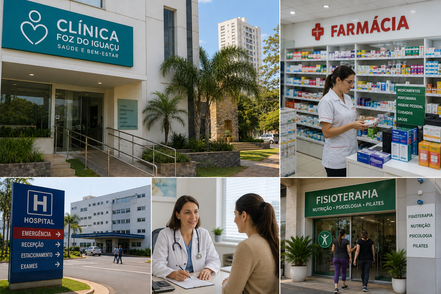 Saúde e bem-estar em Foz do Iguaçu: clínicas, farmácias e serviços