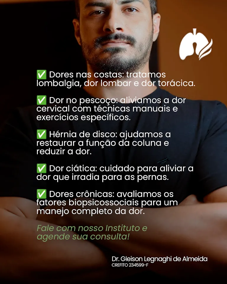 Foto de Fisioterapeuta especialista em coluna e dor Dr. Gleison Legnaghi - Foz do Iguaçu