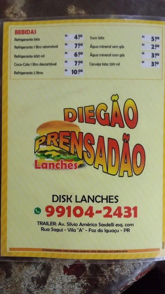 Foto de Diegão Prensadão lanches